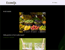 Tablet Screenshot of ecowijs.nl